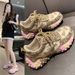 Mesh Dad For Women 2023 Spring New Versatile Metal Rhinestone European And American Fashion Single Shoes Wholesale_vogvips.com