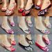 Slippers, Floral Slippers, Summer Women's Embroidered Fabric Shoes, Sandals, Low Heels, Flat Bottomed Slippers_vogvips.com