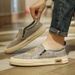 Slip-On Canvas Men's Summer Breathable Thin Casual Cloth Ice Silk Lazy Loafers Bean Shoes_vogvips.com