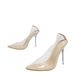 Women's PVC Transparent Stiletto Heels – Pointed Toe Open Pump With Slim High Heel (Avant-Garde Style)_vogvips.com