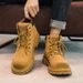 European Warm Series Men's Martin High Top Autumn Motorcycle British Style Winter Short Work Boots_vogvips.com
