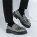 Men's Leather Shoes Gentleman Retro Elegant Style Business Office Leisure 38-46 Adult Thick Soled Loafers Black Gray_vogvips.com