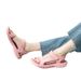 2025 Summer New Thick-Soled Sandals, Non-Slip Soft Sole, Velcro Closure, Casual Beach Shoes, Solid Color Versatile_vogvips.com