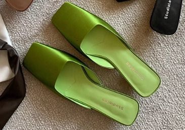designer Women's Slipper Satin Square Toe Mules Slip On Design Durable Construction For Daily Wear Formal Gatherings_vogvips.com