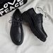 Euro Step Leather Cowhide Formal Black Versatile Casual Business Korean Style Trendy British Brogue Carved Men's Shoes_vogvips.com
