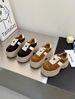 Retro Color-blocking Thick-soled De Xun Shoes, Petite Height-increasing And Slimming Versatile Casual Sneakers_vogvips.com