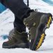 Winter Snow Boots Women High-top Outdoor Warm Thick-soled Solid-color Outdoor Shoes Men Wear-resistant Casual Ankle Boots Men_vogvips.com