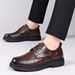 Leather Formal Wear 2026 Spring/summer New Business British Style Soft Soled Breathable Hollow Men's Casual Shoes_vogvips.com