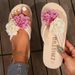 Slippers Flower Flip-flops Platform Slippers Casual Everything With Light Beach Slippers_vogvips.com