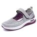 Women's Versatile Summer Velcro Middle-aged Mom Hollow Breathable Mesh Soft Sole Casual Shoes_vogvips.com