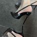Spring And Summer New Leopard Print One Strap Metal Toe Sexy High Heels Women S Sandals_vogvips.com