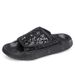 2025 New Wo's Summer Outdoor Sandals With Sequins, High-End Thick-Soled Beach Slippers, Slip-On Shoes For Pregnant_vogvips.com