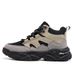 Men's Shoes Retro High Top Sneakers For Men In Autumn And Winter For Students In Color Matching Trendy Thick Soled Height Enhancing Daddy Shoes_vogvips.com