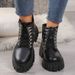 Martin Boots Women's New British-style Rivet Short Boots Slim Boots_vogvips.com