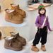 Big Head Snow Boots, Cotton Shoes, Women's 2025 New Winter Style, Lined And Thickened, Wearable, Thick Soled, Anti-slip, Warm, Short Boots_vogvips.com