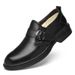 Dress Gentleman Banquet Wedding Leather Shoes Buckle Casual Velvet Men's Shoes_vogvips.com