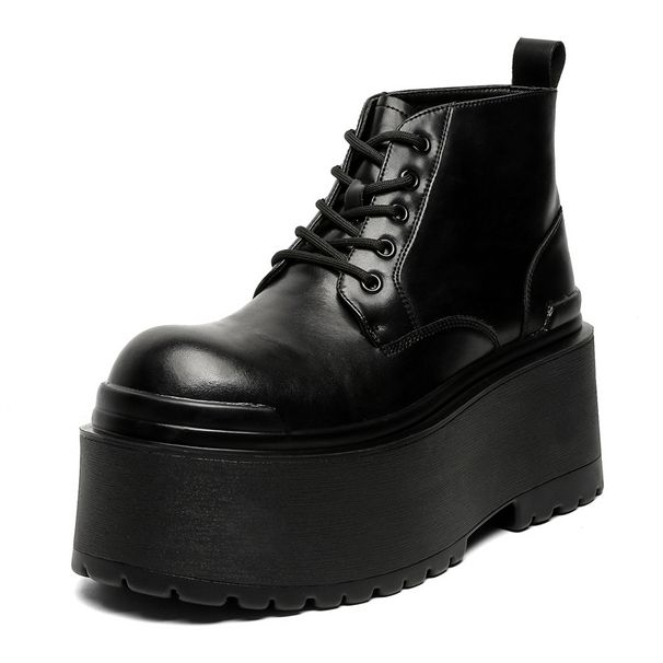 Thick-soled Hate Sky High Casual Martin Boots Retro Tooling Boots Martin Boots_vogvips.com