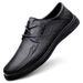 Men's Spring And Autumn Business Casual Light Lace-up Genuine Leather Soft Sole Dad Breathable Fashion Shoes_vogvips.com