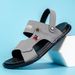 Sandals Summer Trendy Outdoor Driving Dual Purpose Casual Men's Beach Slippers Waterproof Cool Shoes_vogvips.com