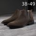 Martin Boots Men's High-top Velvet Men's Chelsea Boots Tide Increases Medium-top Men's Boots_vogvips.com