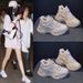 2025 Spring New Ins Korean Edition High Help Dad And Women's Student Height Increasing Sports Shoes, Running Casual_vogvips.com