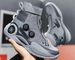 High Top Basketball Shoes For Teenagers Sports Shoes With Rotating Buttons Grip, Non Slip Wear Resistant And Shock Absorbing Practical Training Shoes_vogvips.com