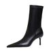328-12 Vintage European And American Style Winter Fashion Simple Mid-Heel Stiletto Pointed Toe Slimming Party Women's_vogvips.com