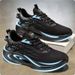 Flyknit Men's 2026 New Summer Breathable Mesh Casual Sports Running Shock-Absorbing Height-Increasing White Dad Shoes_vogvips.com
