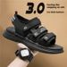 Cross-Border Summer New Mesh One-Strap Casual Sandals Men's Trendy Fashion Outdoor Sports Beach Shoes_vogvips.com