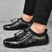 New Leather Korean Style Breathable Men's Loafers Sports Soft Sole Versatile Personality Octopus Driving Casual Shoes_vogvips.com