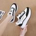 Women's Dad Sneakers Durable Comfortable Leather Autumn Breathable Thin Slim Fit Non-Slip Lightweight Running Shoes_vogvips.com