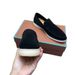 LP Genuine Leather Slip-On 25 New Casual White Sole Cowhide Black Loafers_vogvips.com