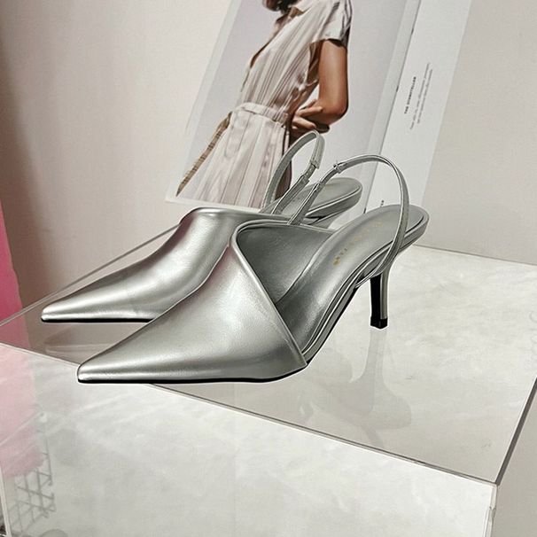 P9Niche Design 2023 New European And American Pointed High Heels Fashionable Wom's Shoes Versatile Toe Sandals For_vogvips.com