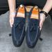 New Fashion Genuine Leather Tassel Business Casual Loafer Shoes For Men Black Business Formal Leather Shoes For Daily Office Casual Men's Shoes For Dr_vogvips.com