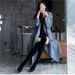 Women's Stretchy Over The Knee Boots Suede Pointed Toe High Heel Slouchy Thigh High Boots With Stitched Detail Over The Knee Boots_vogvips.com