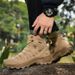 Outdoor High-top Boots Men Thick-soled Shock-absorbing Combat Boots Men Breathable Soft Wear-resistant Casual Hiking Shoes Men_vogvips.com