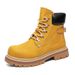 Martin Boots Thick-soled Heightening Tooling Retro Short Boots Outdoor Mountaineering Boots Wear-resistant Rhubarb Boots_vogvips.com