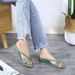 Fashion Casual Korean Style Thick-Soled Jelly Slippers For Women, Lazy Slip-On Beach Sandals_vogvips.com