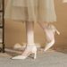7500A Pointed Chunky Heel Square Toe Patent Leather PU Elegant Commuter Versatile Banquet Wedding Single Shoes High_vogvips.com
