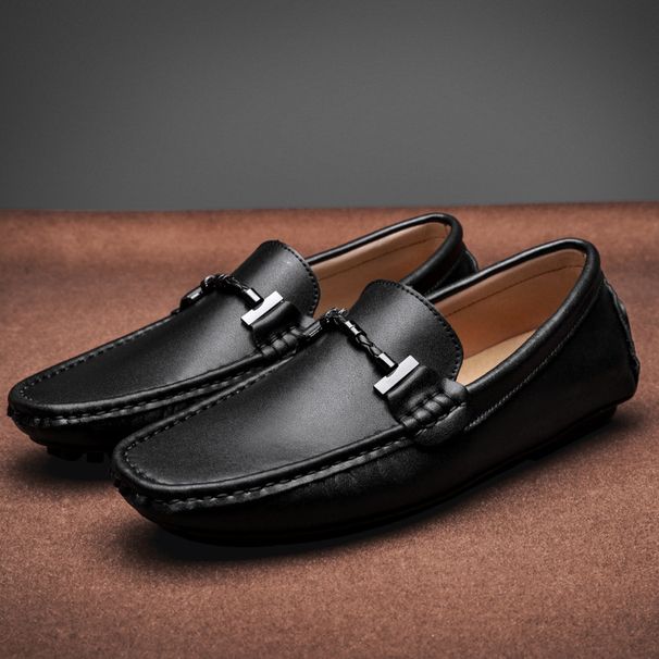 Men’s Shoes New Men's Large Size Breathable Loafers Hot Selling First Layer Leather Slip On Shoes All Match Leather Shoes_vogvips.com