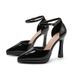 MTX 105-5 Sexy Elegant Pointed Toe Stiletto Heels One-Strap Hollow High Heel Sandals Waterproof Platform Comfortable Single_vogvips.com
