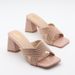Women's Summer Sandals - Fashionable High Heel Open Toe Slippers With Rhinestones, Comfortable Wide Fit, Square Toe, Black/Gold/Pink_vogvips.com