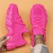 Large Size Sports For Women, Breathable Fly Knit Socks, One Foot Lazy Shoes_vogvips.com