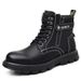 European Warm Series Martin Trendy Casual Mid-Top Leather Boots Winter Plush Work High-Top Men's Shoes_vogvips.com