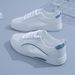 2025 New Summer Mesh Women's Casual Shoes, Lace-up, Breathable, Durable, Lightweight, Soft Sole, Versatile, Fashionable Women's Flats_vogvips.com
