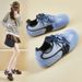 Retro German Training Little White Shoes Female Students Platform Heightening Shoes Casual Shoes Street Shooting Shoes_vogvips.com