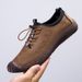 2025 Summer Hollow Breathable Top Bottom Soft Leather Men's Casual Anti Slip And Wear Resistant Lazy Shoes_vogvips.com