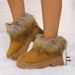 Women's Shoes Winter New Cold Proof Plus Velvet Warm Short Boots Versatile Thick Soled Inner Height Enhancing Frosted Women's Boots_vogvips.com