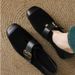 Versatile Square-toed Shallow Mary Jane 2025 New Frosted Retro Soft-soled Leather Shoes, Chunky Heel Women's Shoes_vogvips.com