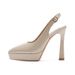 125-C Toe Backless Sandals For Women Summer 2025 New Style Pointed Thin Heel High Heels Waterproof Platform Comfortable_vogvips.com